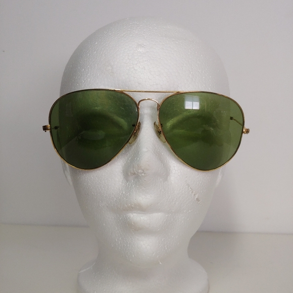Vintage Ray Ban B&L USA AVIATOR Sunglasses Gold Pilot - Picture 6 of 8
